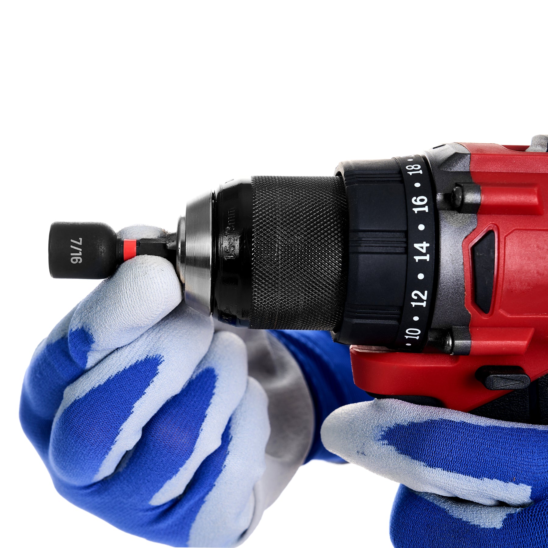 7/16" Impact Nut Driver, Magnetic Tip, 1-7/8" Length, 1 pc