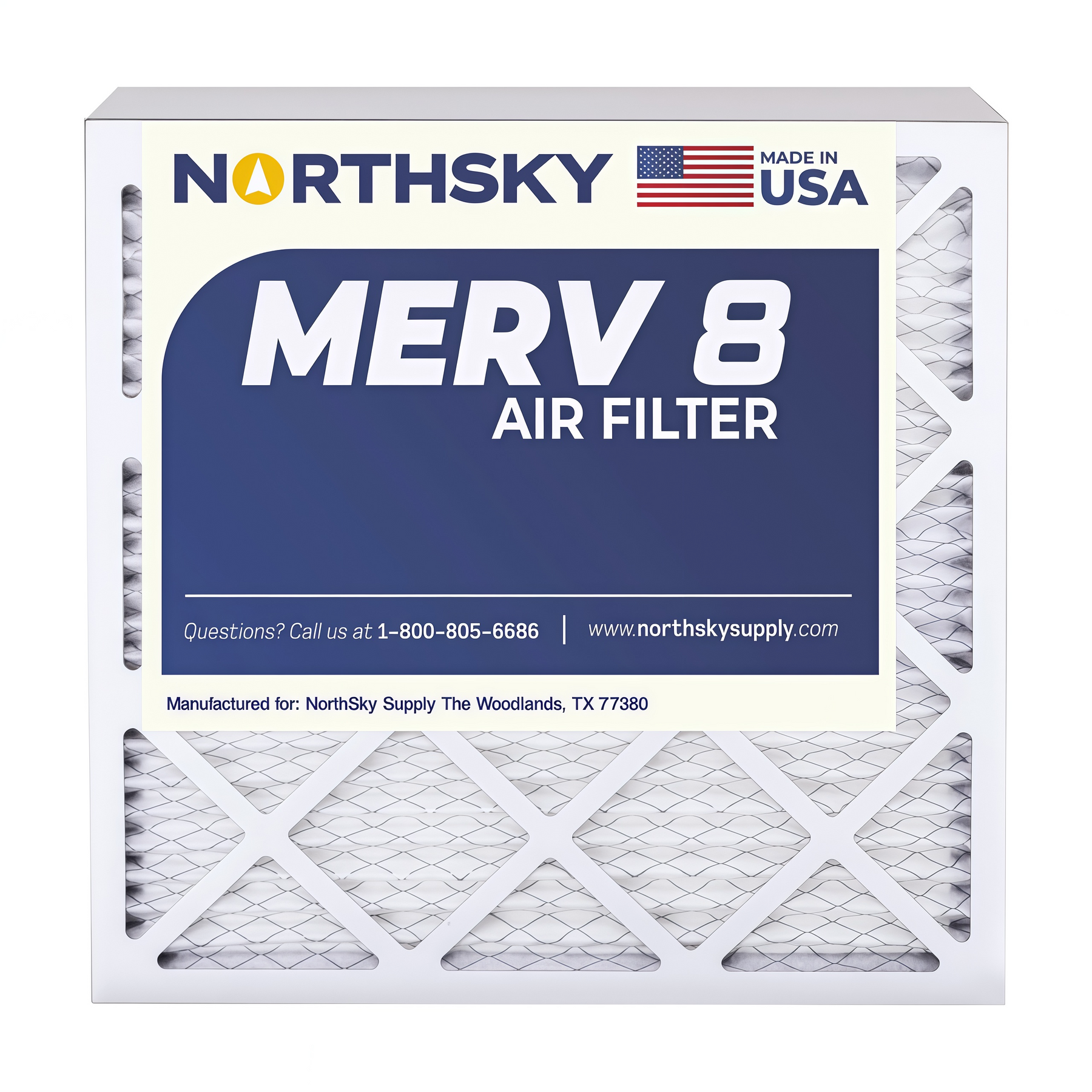 16x30x1 MERV 8 Pleated Air Filter