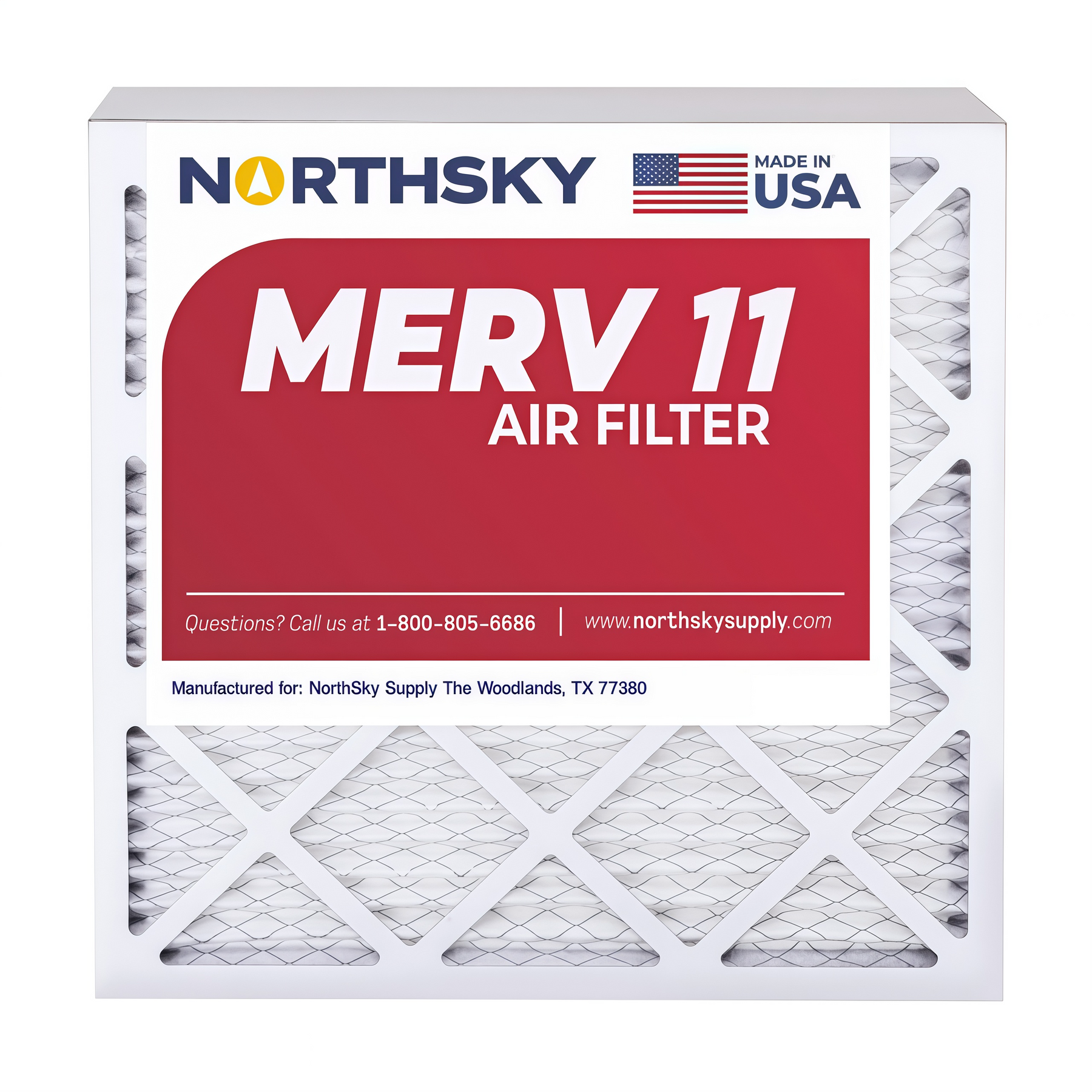 16x20x1 MERV 11 Pleated Air Filter