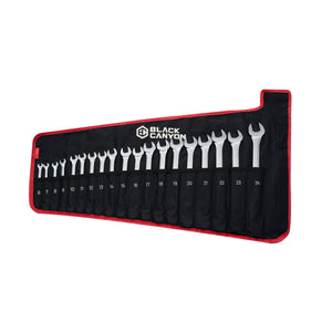 19-Piece Metric Combination Wrench Set with Pouch