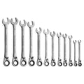 12-Piece Metric Ratcheting Combination Wrench Set