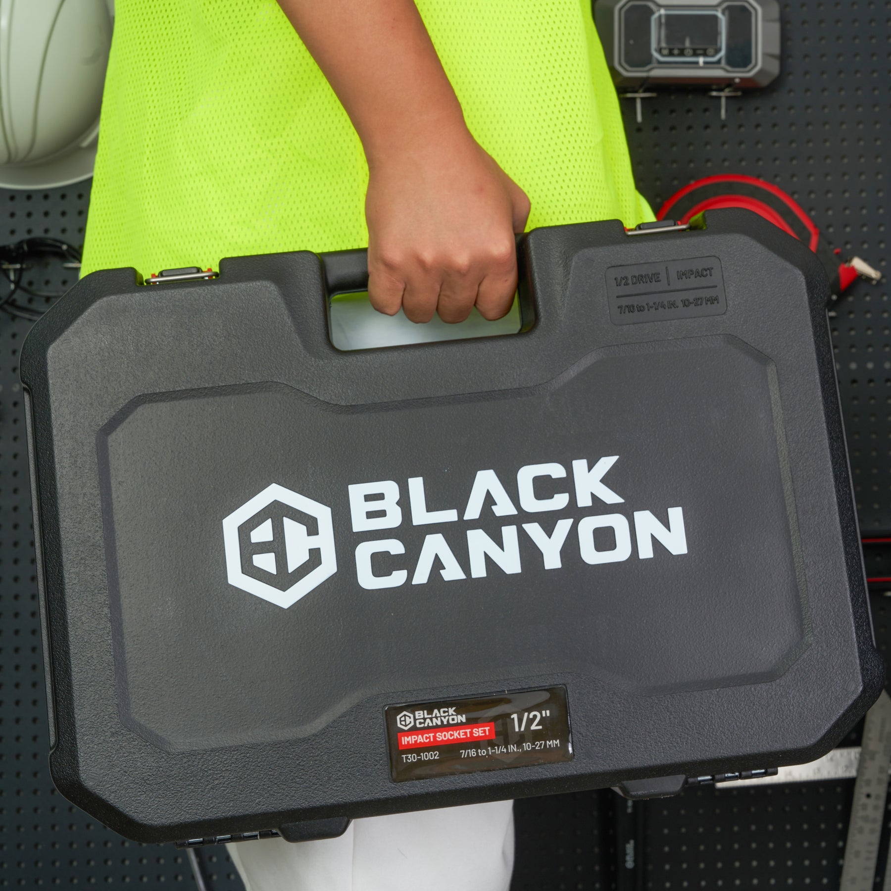 1/2 in Drive Impact Socket Set, 6-Point, Metric/SAE, 29 Piece