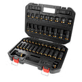 3/8 in Drive Impact Socket Set, 6-Point, Metric/SAE, 45 Piece