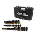 3/8 in Drive Impact Socket Set, 6-Point, Metric/SAE, 45 Piece