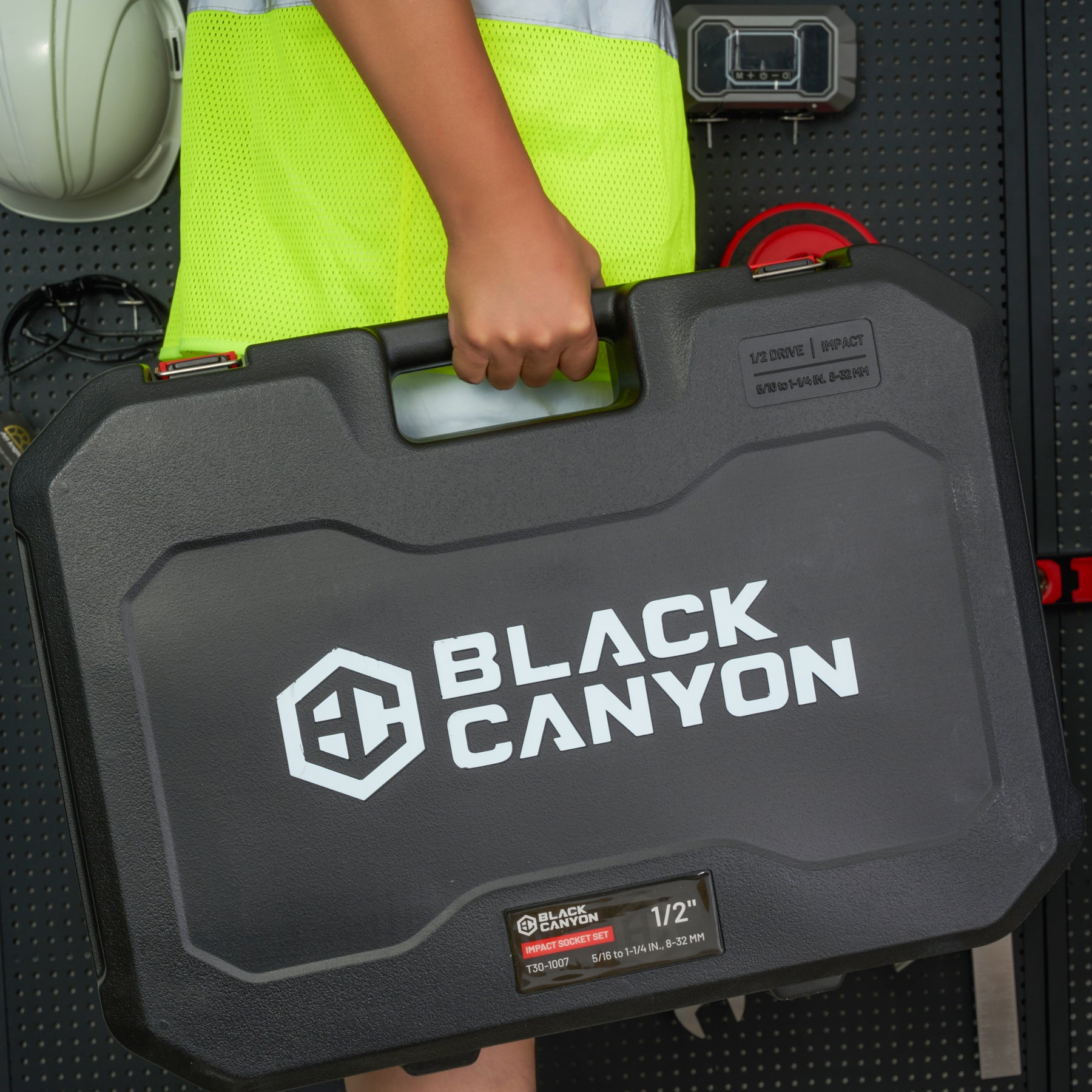 1/2 in Drive Impact Socket Set, 6-Point, Metric/SAE, 87 Piece