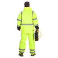 High-Visibility Rainsuit, ANSI Class 3, Lime, S/M, Pkg of 1 Set