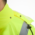 High-Visibility Rainsuit, ANSI Class 3, Lime, S/M, Pkg of 1 Set