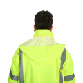High-Visibility Rainsuit, ANSI Class 3, Lime, S/M, Pkg of 1 Set