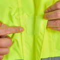 High-Visibility Rainsuit, ANSI Class 3, Lime, S/M, Pkg of 1 Set
