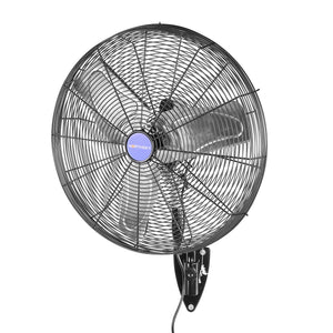 24 in Oscillating Wall-Mount Fan, 6,400 CFM, 2 Speeds, 1/4 HP