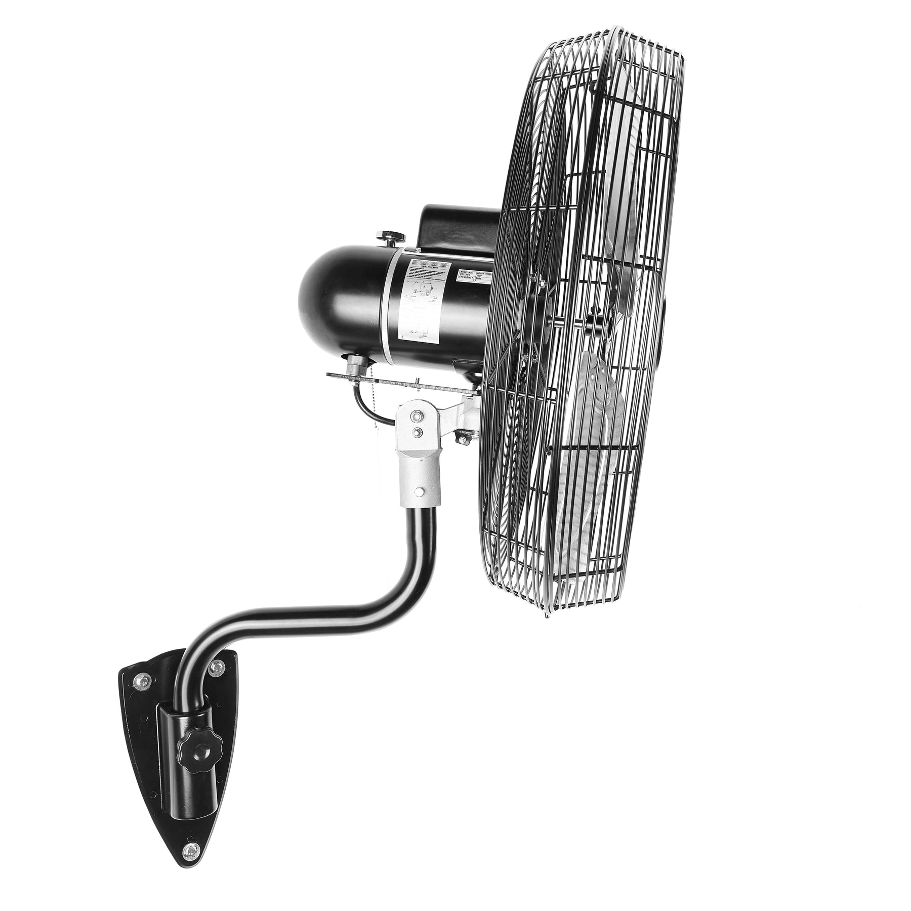 24 in Oscillating Wall-Mount Fan, 6,400 CFM, 2 Speeds, 1/4 HP