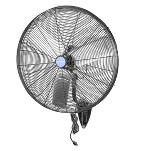 30 in Oscillating Wall-Mount Fan, 8,200 CFM, 2 Speeds, 1/2 HP