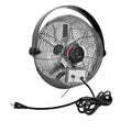 12 in Workstation Mounted Fan, 2,400 CFM, 3 Speeds, 1/12 HP