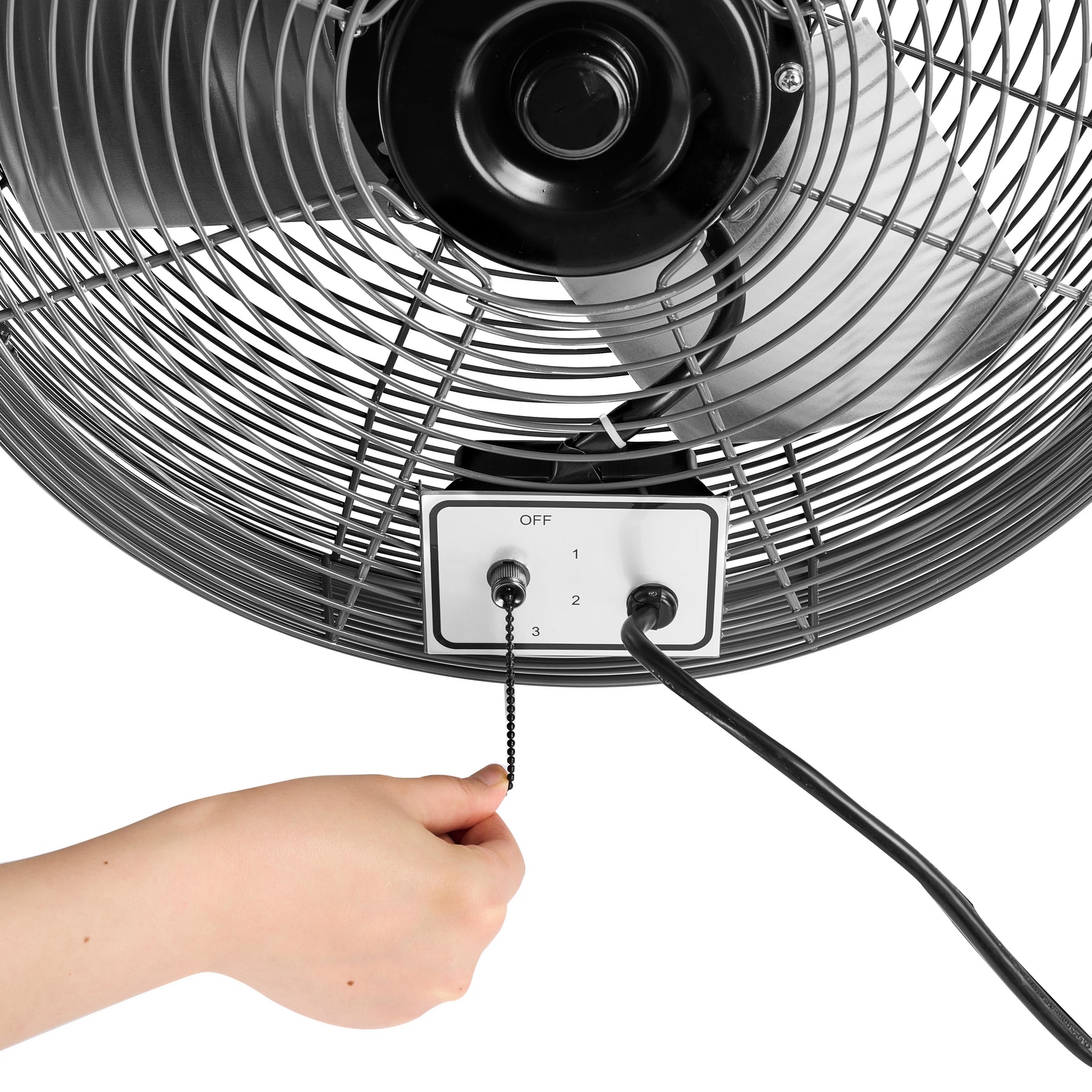 18 in Workstation Mounted Fan, 4,900 CFM, 3 Speeds, 1/8 HP