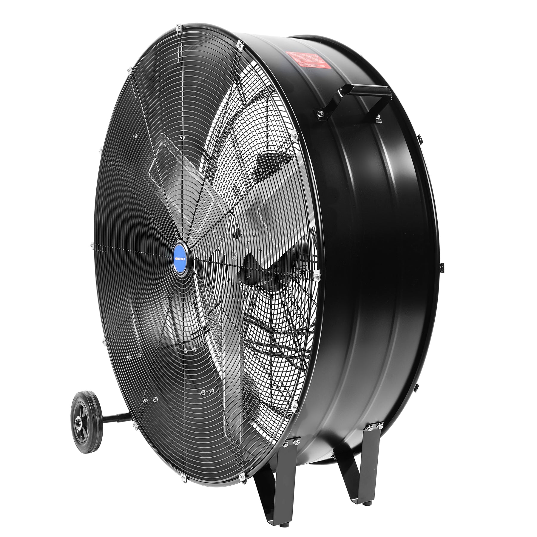 36 in Portable Drum Fan, 15,000 CFM, 2 Speeds, 1/3 HP