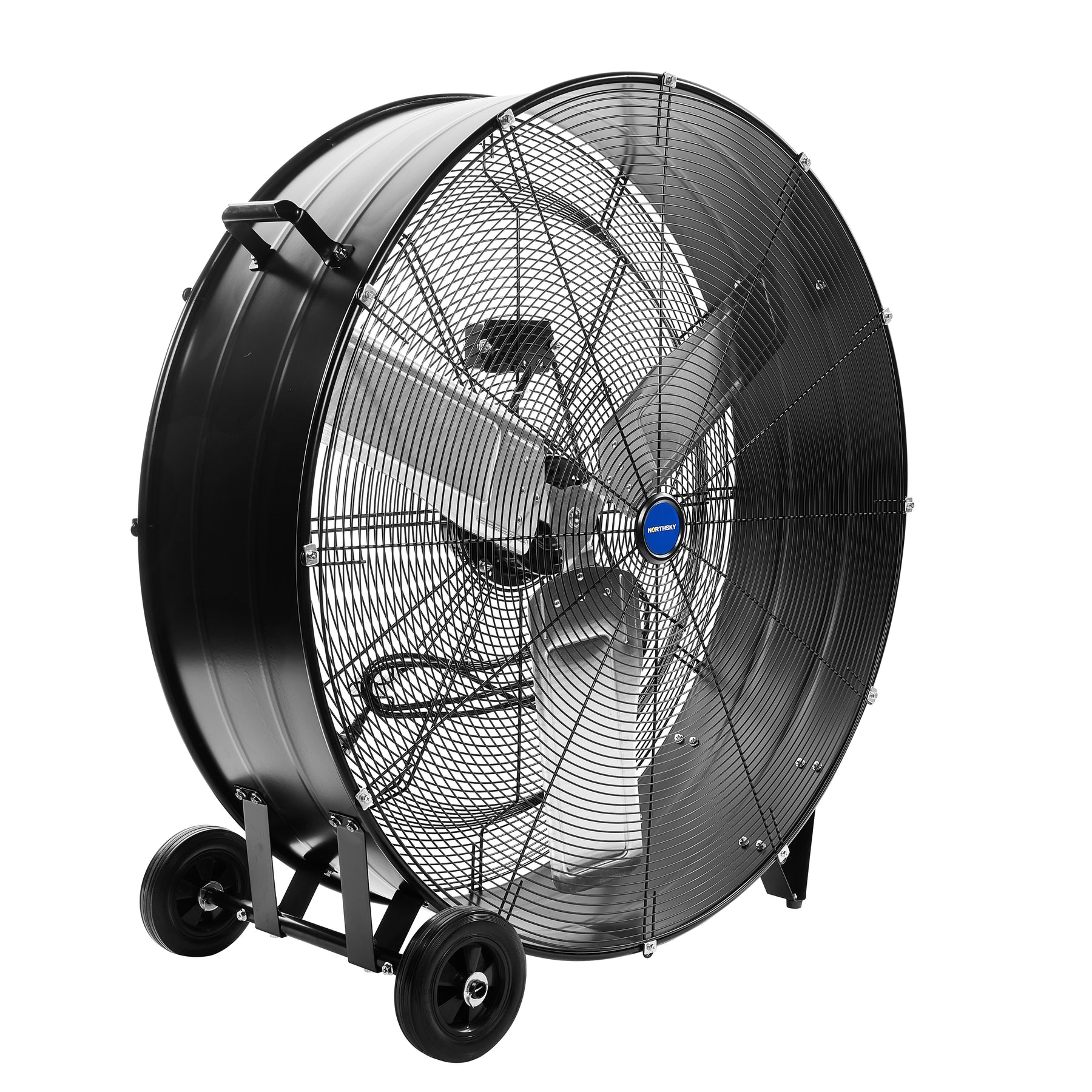 36 in Portable Drum Fan, 15,000 CFM, 2 Speeds, 1/3 HP