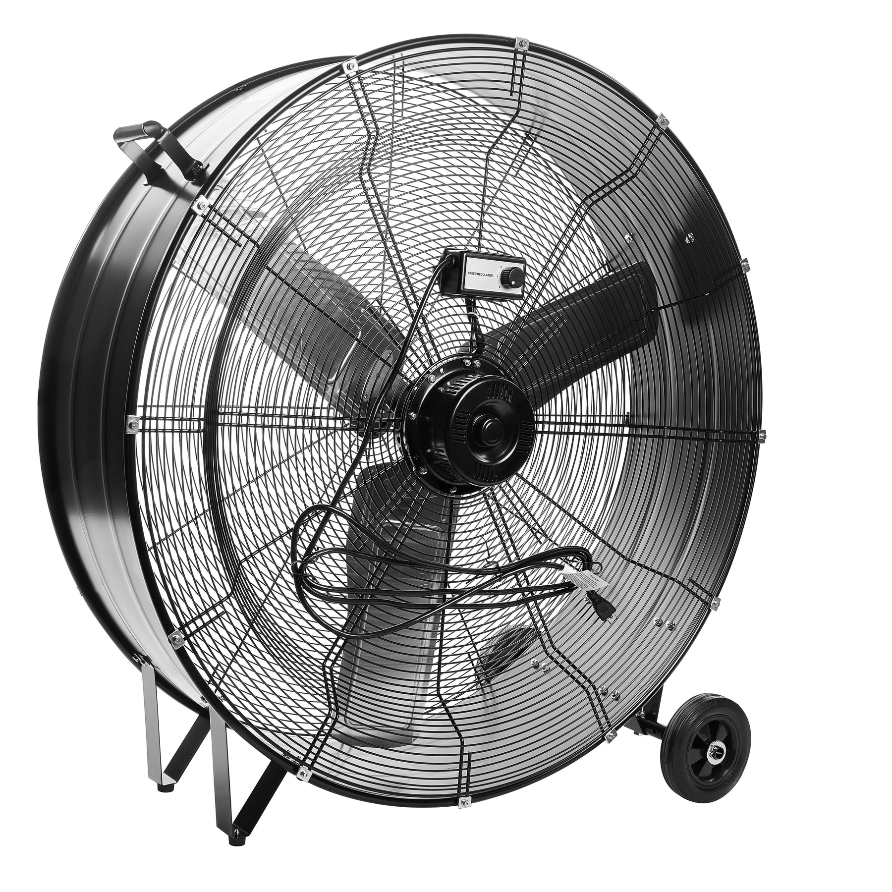 36 in Portable Drum Fan, 15,000 CFM, 2 Speeds, 1/3 HP