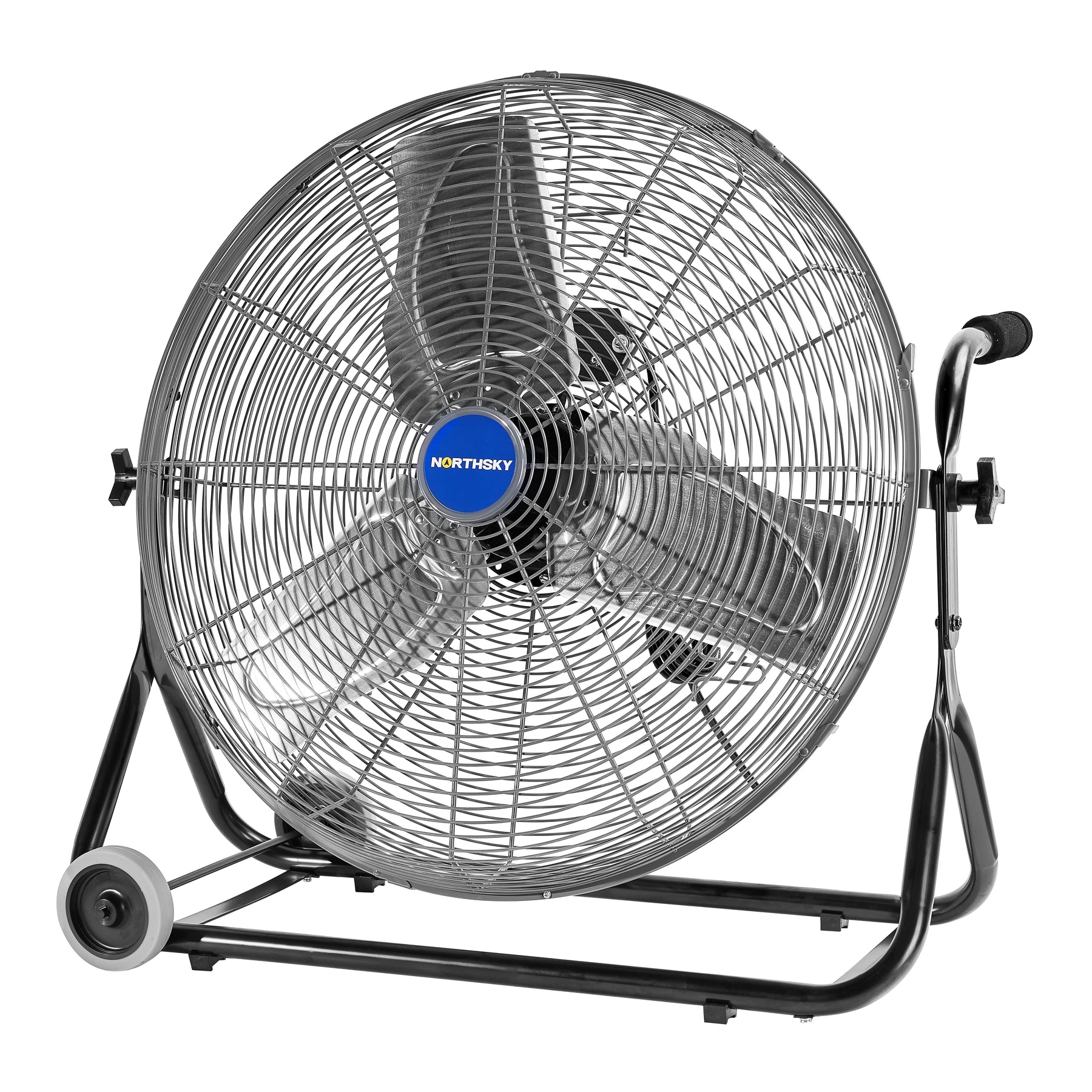 24 in Workstation Floor Fan, 4,950 CFM, 3 Speeds, 1/4 HP