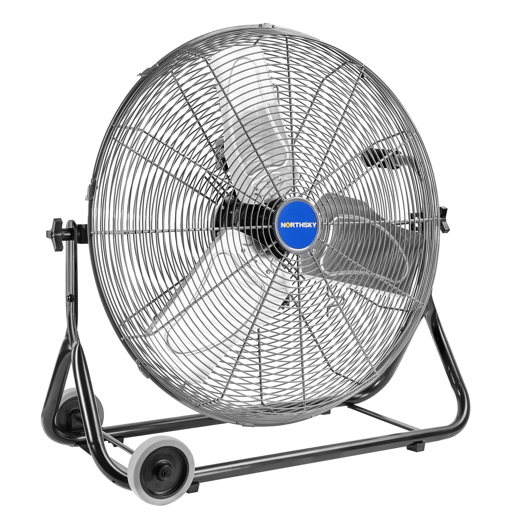 24 in Workstation Floor Fan, 4,950 CFM, 3 Speeds, 1/4 HP