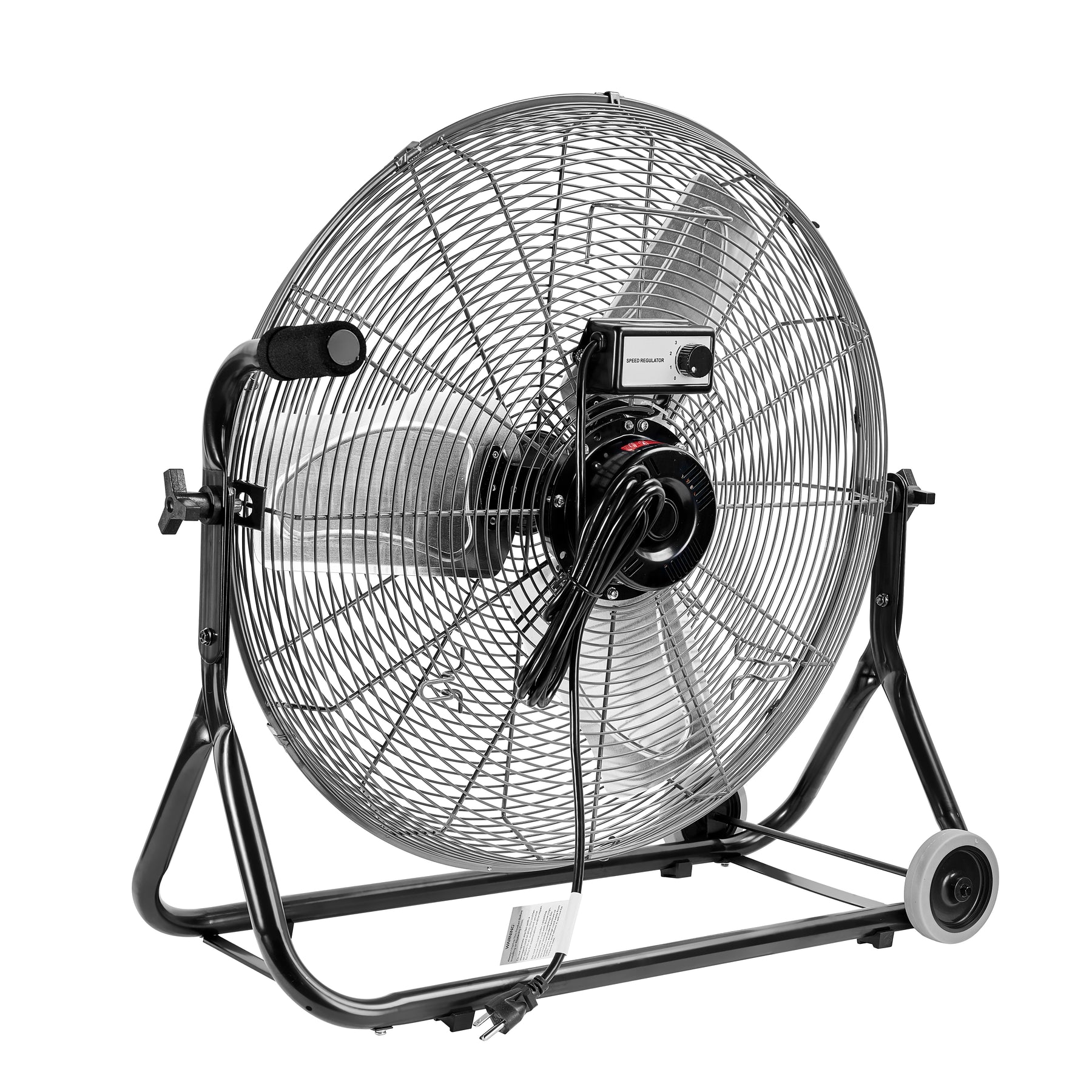 24 in Workstation Floor Fan, 4,950 CFM, 3 Speeds, 1/4 HP