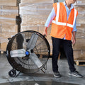 30 in Portable Drum Fan, 10,500 CFM, 2 Speeds, 1/4 HP