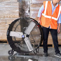 36 in Portable Drum Fan, 15,000 CFM, 2 Speeds, 1/3 HP