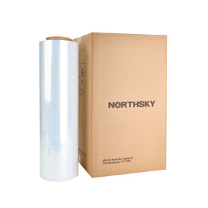 Stretch Wrap Film, Cast, 70 Gauge, 18" x 1500', 4 Rolls