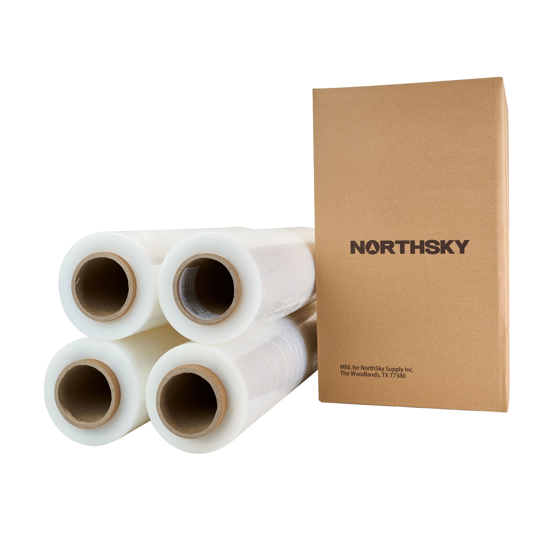 Stretch Wrap Film, Cast, 120 Gauge, 18" x 1000', 4 Rolls