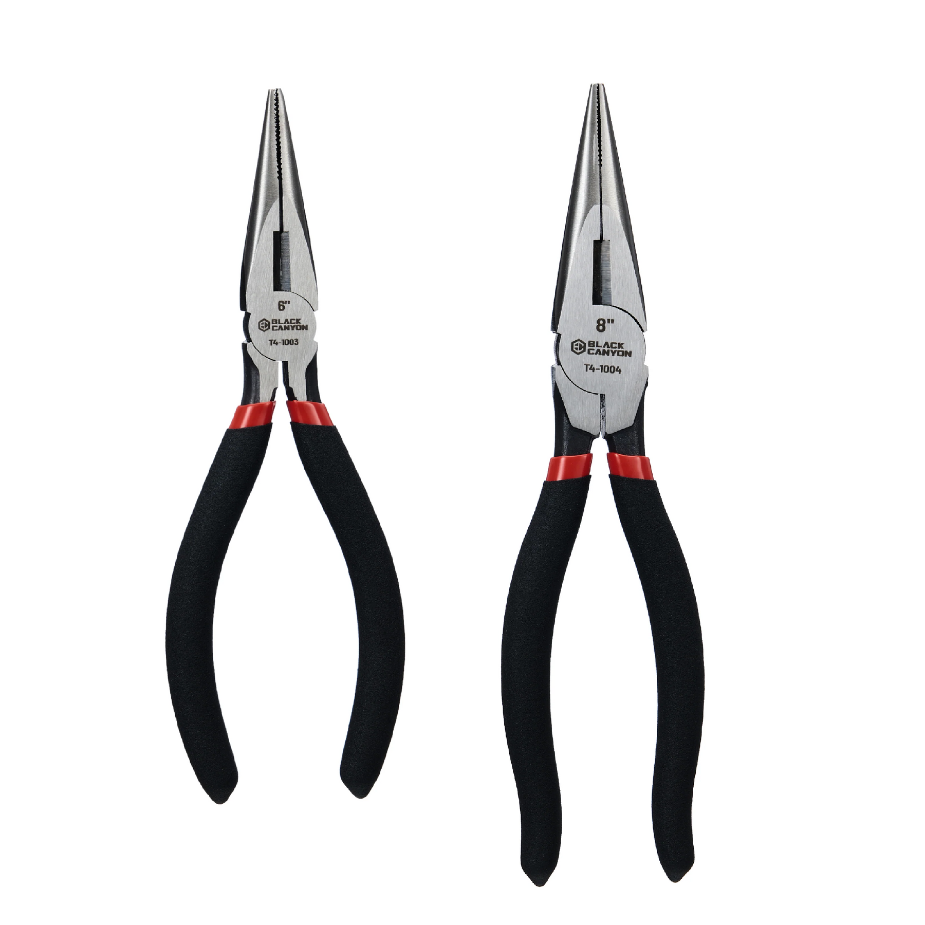 6" and 8" Long-Nose Plier Set, Comfort Grip