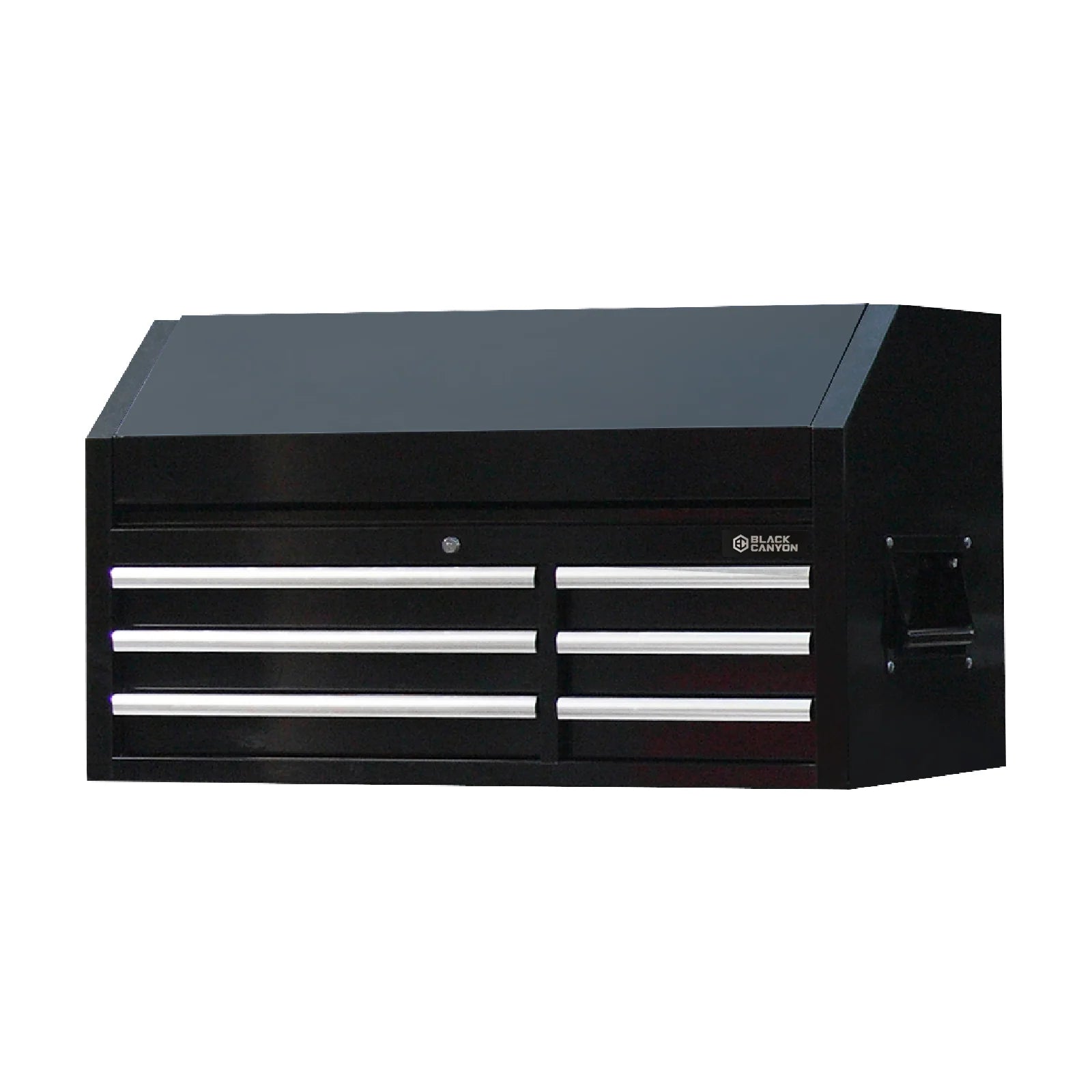 Rolling Tool Cabinet and Flip-Top Chest, 16 Drawers, 42" x 18", Black