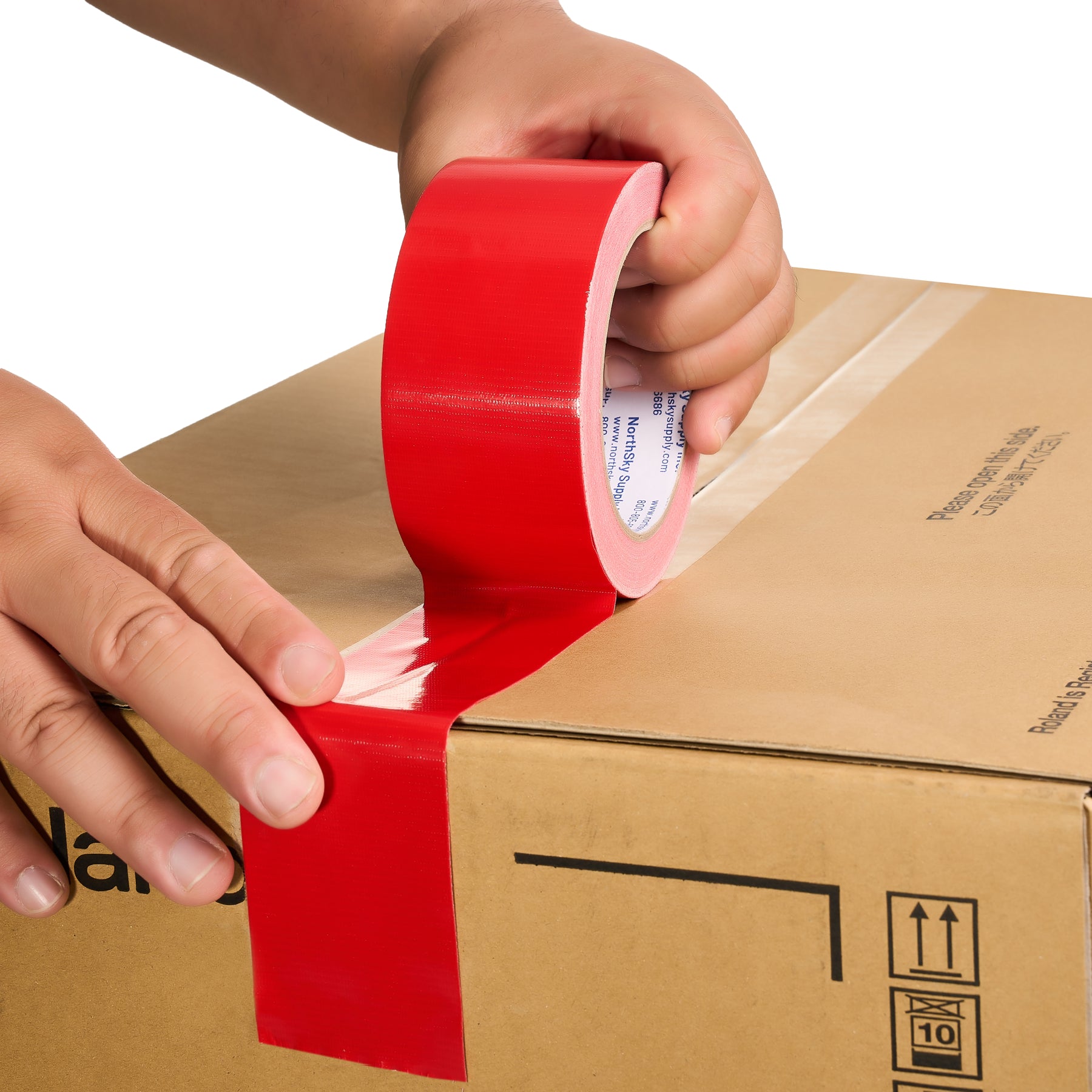 Duct Tape, 2 in × 20 yd, Red, 1 Roll