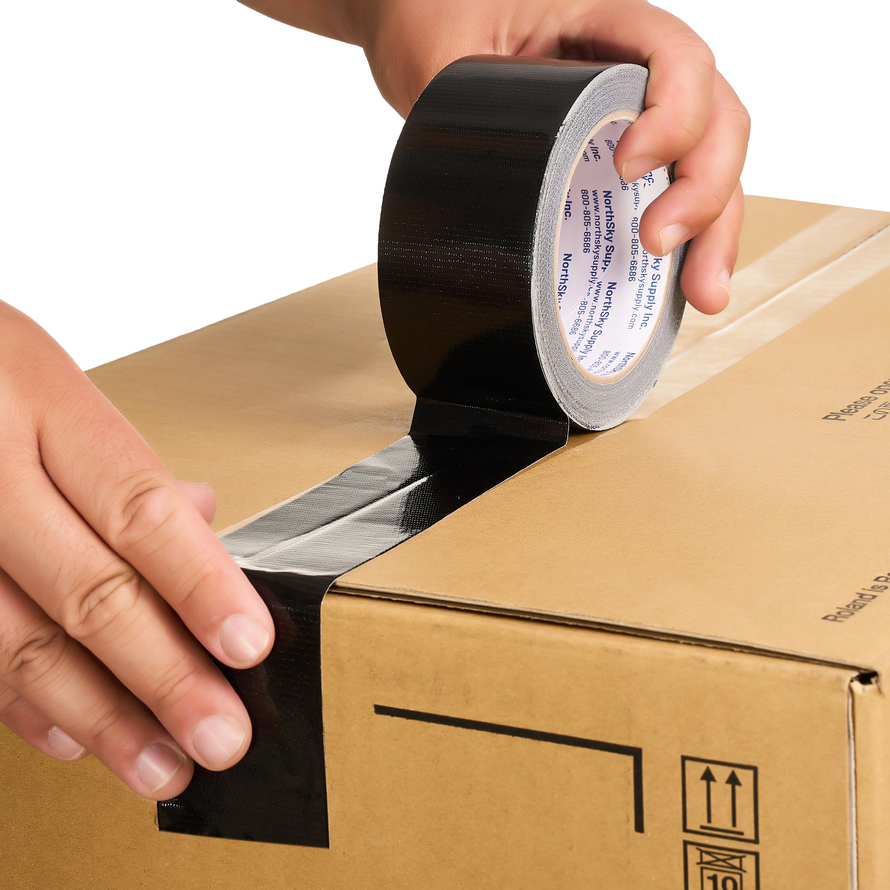 Duct Tape, 2 in × 20 yd, Black, 1 Roll
