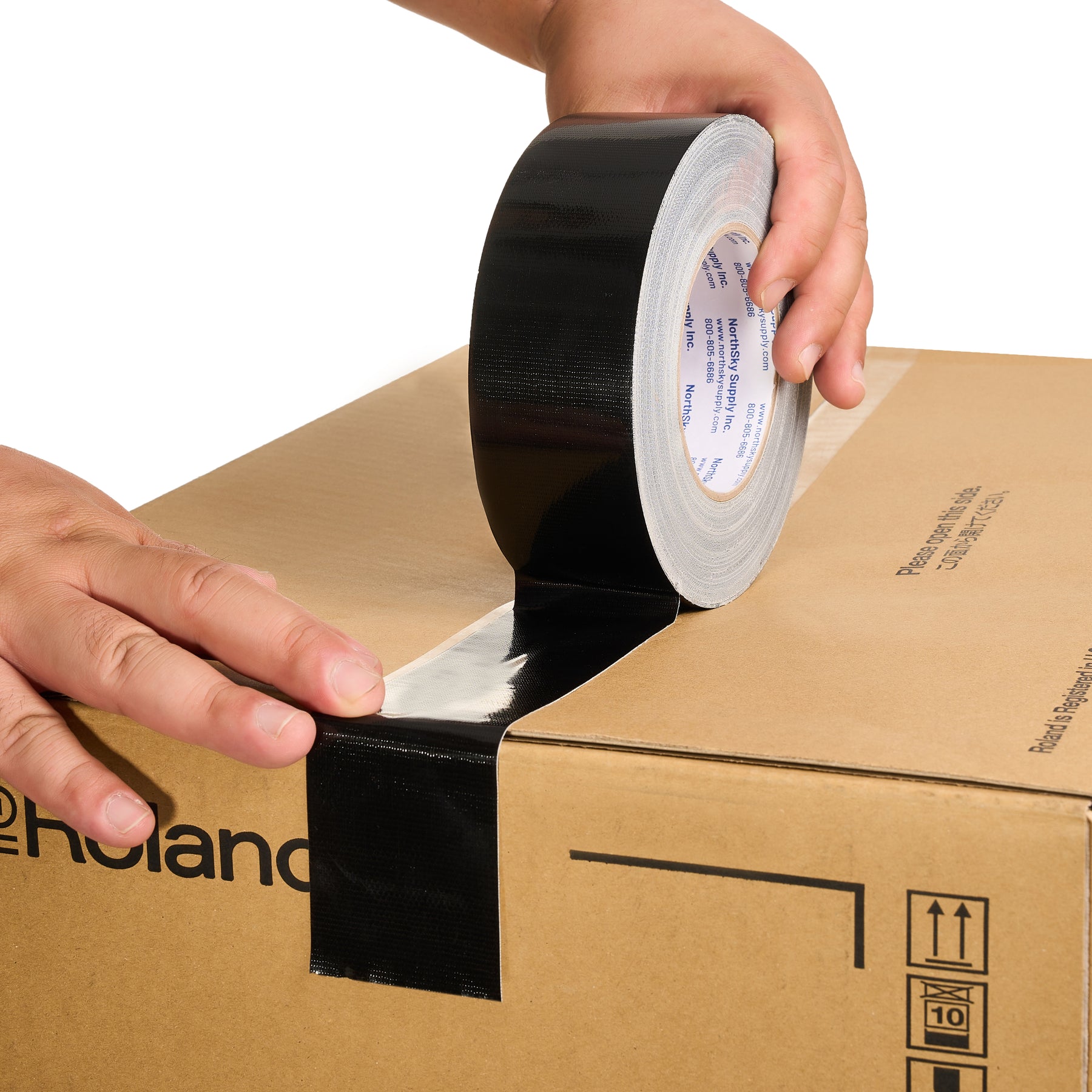 Duct Tape, Heavy Duty, 2 in × 30 yd, Black, 1 Roll