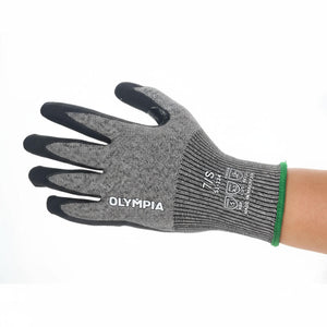 Knit Gloves, Size S, Foam, Gray / Black, Cut Level A3, Abrasion Level 5,