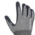 Knit Gloves, Size S, Foam, Gray / Black, Cut Level A3, Abrasion Level 5,