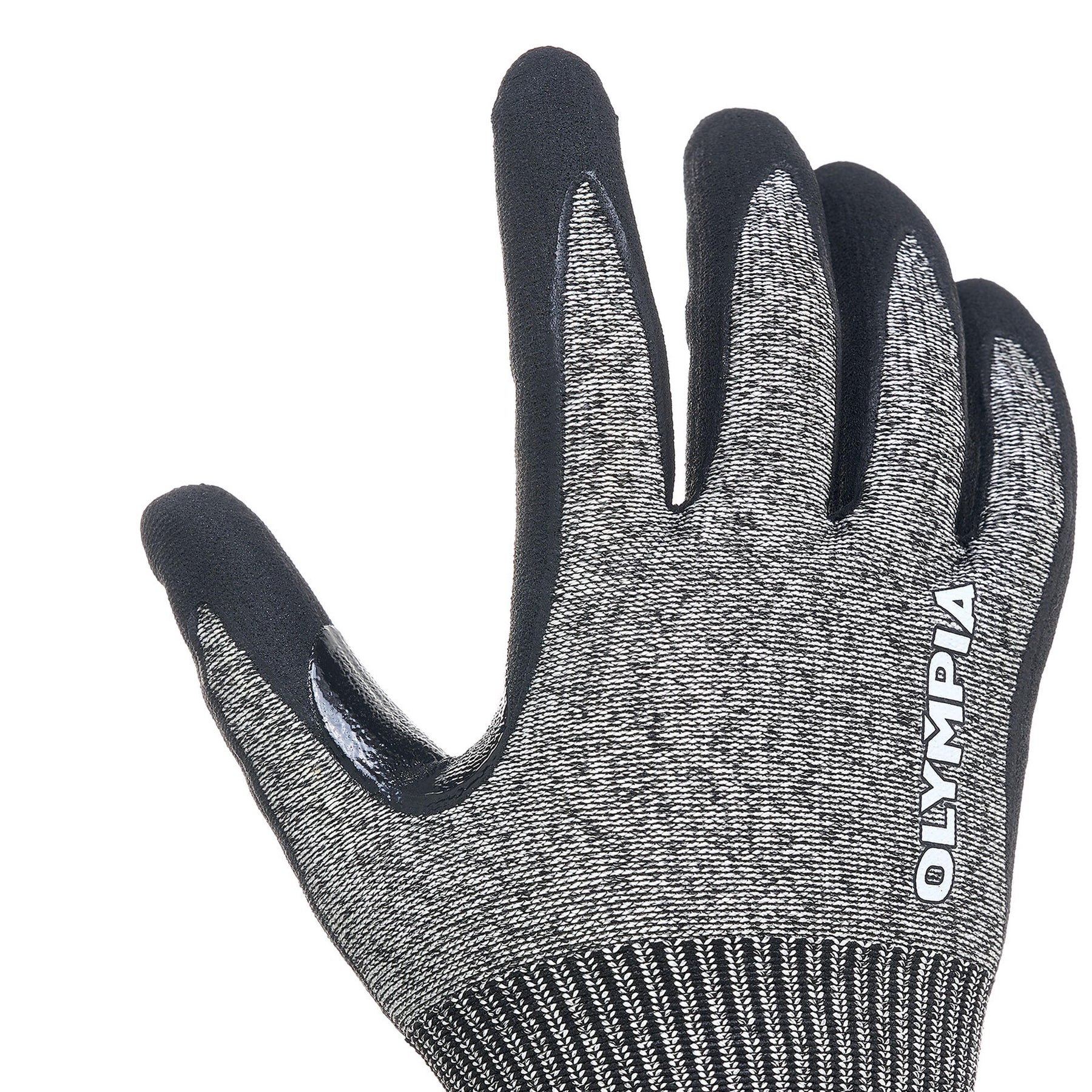 Knit Gloves, Size S, Foam, Gray / Black, Cut Level A3, Abrasion Level 5,