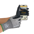 Knit Gloves, Size S, Foam, Gray / Black, Cut Level A3, Abrasion Level 5,