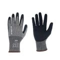 Knit Gloves, Size M, Foam, Gray / Black, Cut Level A3, Abrasion Level 5,