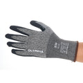 Knit Gloves, Size M, Foam, Gray / Black, Cut Level A3, Abrasion Level 5,