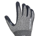 Knit Gloves, Size M, Foam, Gray / Black, Cut Level A3, Abrasion Level 5,