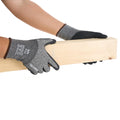 Knit Gloves, Size M, Foam, Gray / Black, Cut Level A3, Abrasion Level 5,