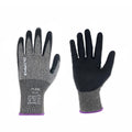 Knit Gloves, Size XXL, Foam, Gray / Black, Cut Level A3, Abrasion Level