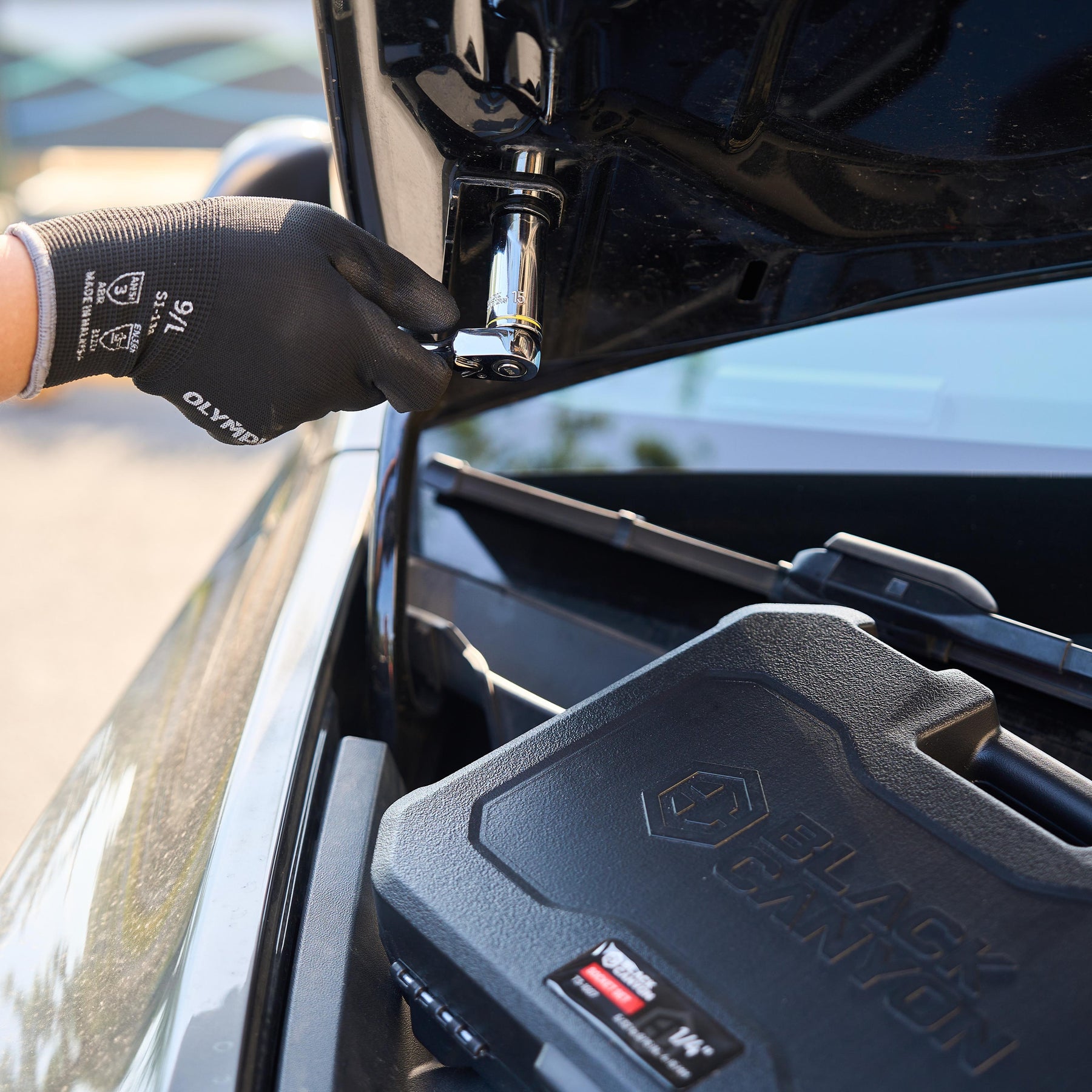 1/4 in Drive Standard Socket Set, 6-Point, Metric/SAE, 53 Piece