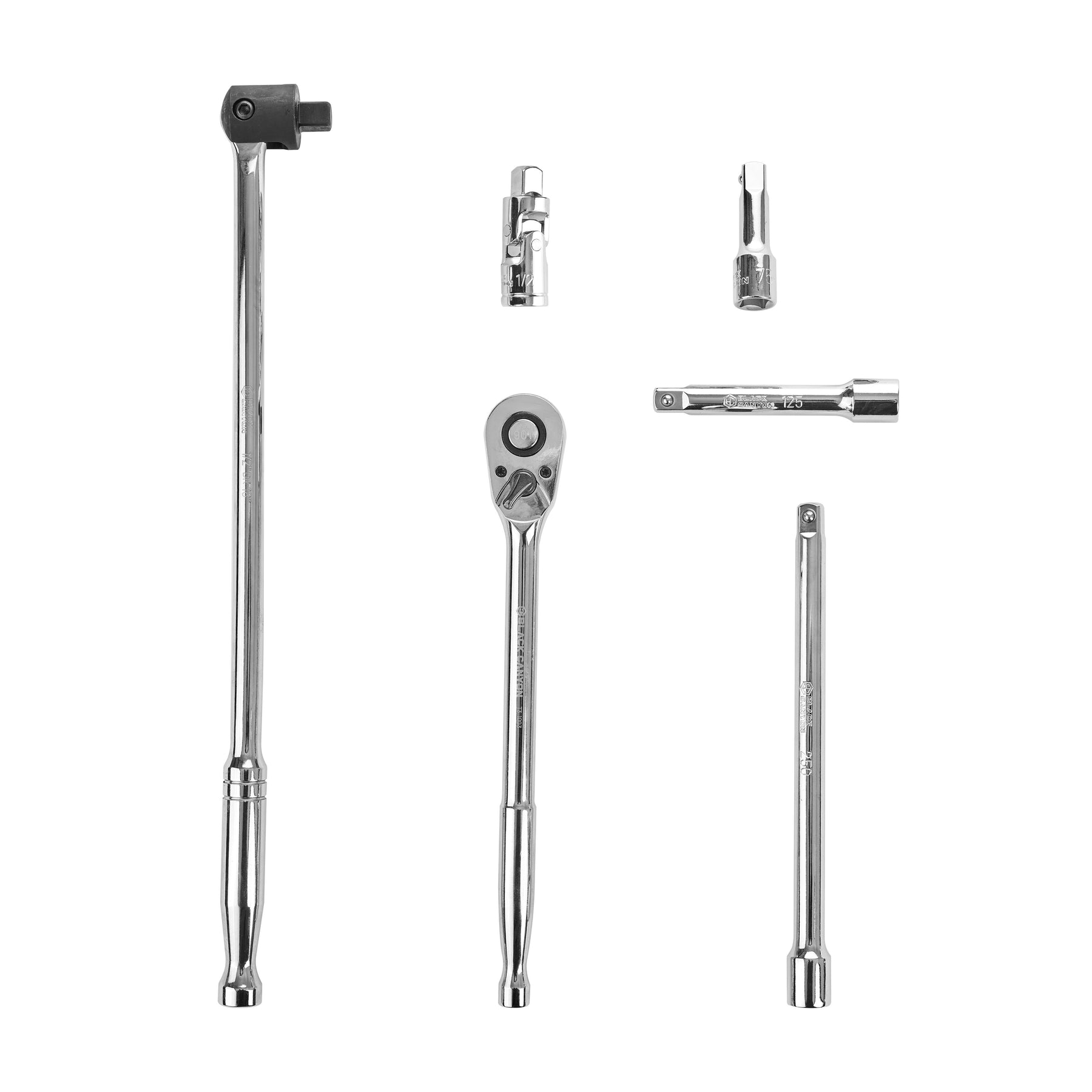 1/2 in Drive Standard Socket Set, 6-Point, Metric/SAE, 84 Piece