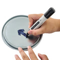 Permanent Marker, Black, 1/2 in Chisel Tip, Pkg of 12