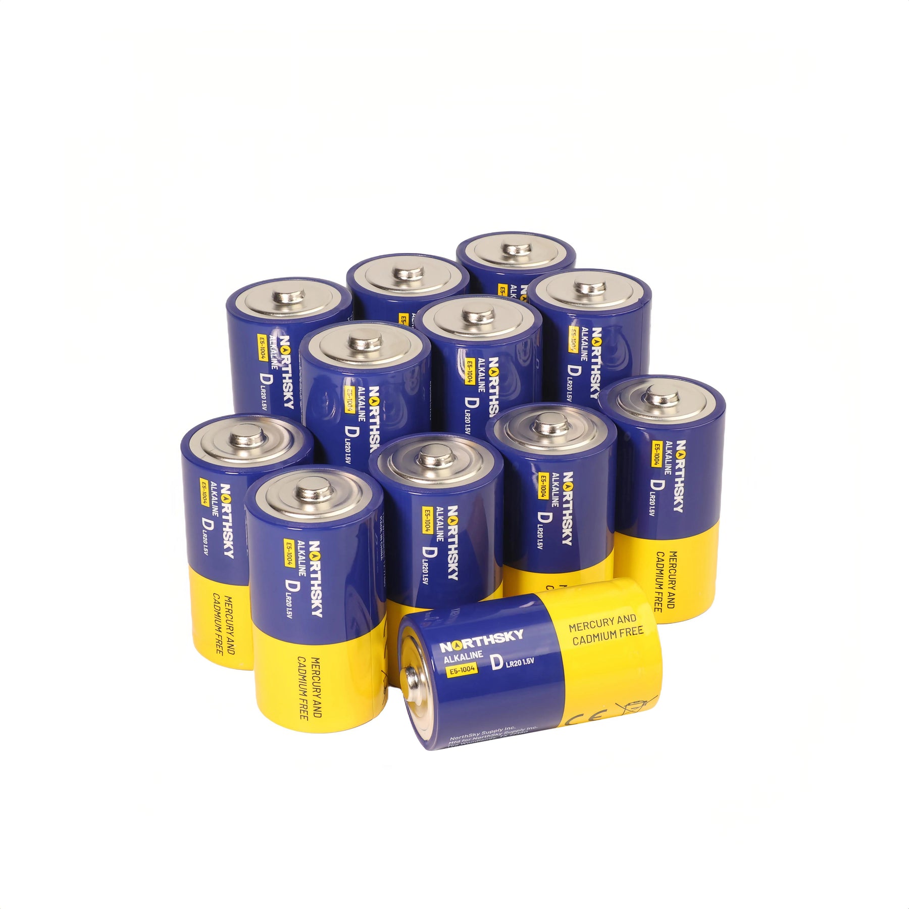 D Alkaline Batteries, 12 Pack