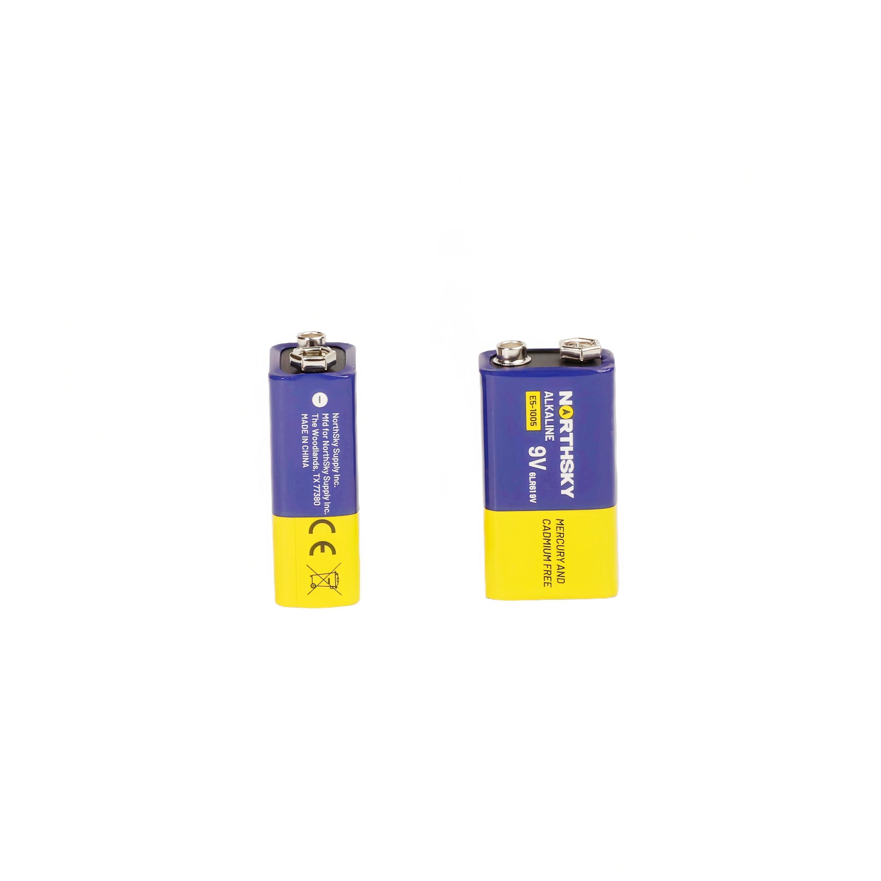 9V Alkaline Batteries, 12 Pack