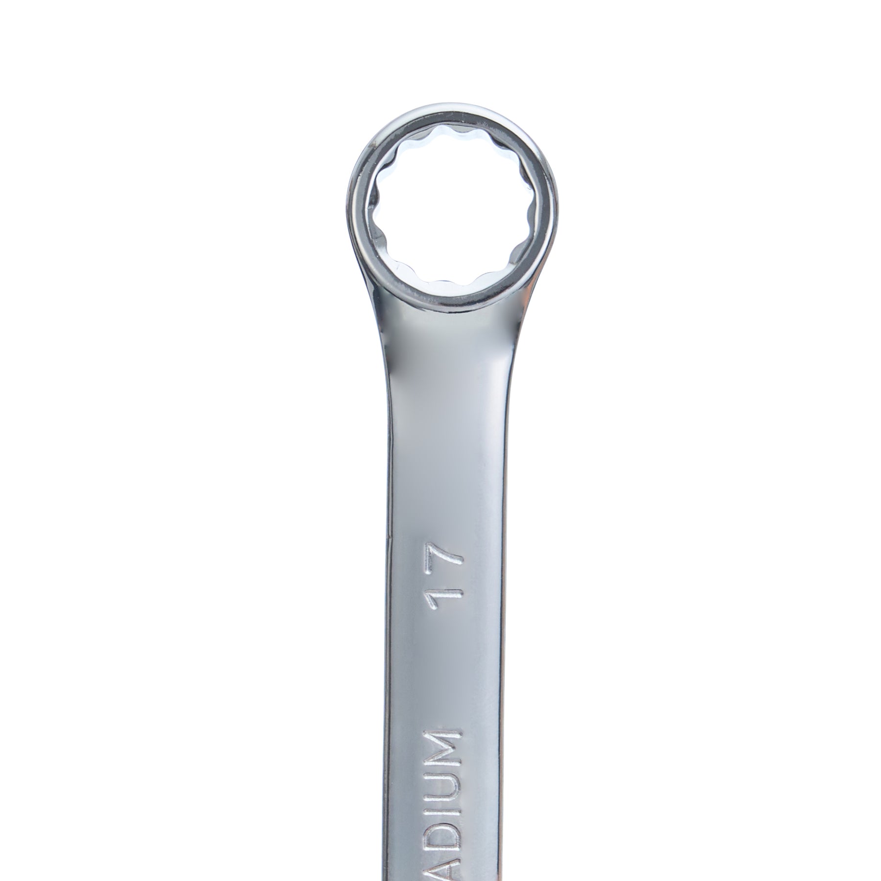 17mm Combination Wrench, 12-Point Box End & Hex Opening