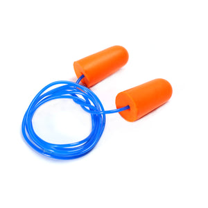 Disposable Foam Earplugs, Bullet Shape, Corded, 200 pairs